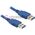 Kabel USB Delock USB-A - USB-A 1.5 m Niebieski (82430) 267714 4043619824304