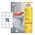 Avery Zweckform Etykiety Uniwersalne, Białe 70x50.8mm 100 arkuszy (3669) 709733 4004182036693