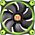 Wentylator Thermaltake Riing 12 LED Zielony (CL-F038-PL12GR-A) 726817 4717964400727