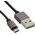 Kabel USB Platinet USB-A - microUSB 1 m Czarny (PUCRP1B) 929608 5907595434669