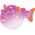 Zolux Dekoracja akwarystyczna SweetyFish Phospho Rybka Puffer różne kolory 1214798 3336023521008