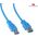 Kabel USB Maclean USB-A - USB-A 3 m Niebieski (MCTV-585) 1234285 5902211105305
