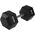 HMS hantel Hex Pro gumowany 1 x 37.5 kg 1470395 5907695518191