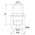 Opal Oprawka OTE14-01 skręcana biała kołnierz - D.3027B 3169385 5907484338467
