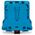 Wago Złączka przelotowa 2-przewodowa 25x107mm niebieska - 285-194 3163632 4044918452533
