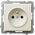 Ospel Gniazdo Sonata pojedyncze z uziemieniem ecru (GP-1RZ/m/27) 3313663 5907577444822