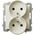 Ospel Gniazdo Sonata podwójne z uziemieniem ecru (GP-2RRZ/m/27) 3313725 5907577444877