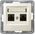 Ospel Gniazdo komputerowe Impresja podwójne RJ45 5e ecru (GPK-2Y/K/m/27) 3314216 5907577438548