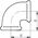 Odlewnia Zawiercie Kolano 90° A1 nr 6 2,5" czarne 3317523 5907791602381