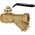 Hydroland Zawór kulowy Tytan z filtrem skośnym i dławikiem nakrętno-nakrętnym 3/4" (ZKWF-PP-20) 3323615 5900308734339