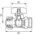Ferro Zawór kulowy wodny 1/2" z motylkiem niebieski (KPEX16-BH) 3336160 5902194946902