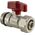 Ferro Zawór kulowy wodny 1/2" z motylkiem czerwony (KPEX16) 3336161 5902194930956