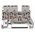 Wago Złączka 3-przewodowa 2,5mm2 szara (870-681) 3363609 4045454094553