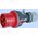 Elektromet Wtyczka przenośna prosta czerwona TWIST 4P 32A 400V (922076) 3370443 5906197488094
