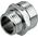 Perfexim Nypel redukcyjny mosiężny chromowany GZ 1/2 x 3/4" (07-515-1520-000) 3411768 5902626206017