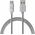 Kabel USB BlueLounge USB-A - USB-C 1 m Srebrny (613362) 4150966 7330985133626
