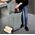 Kosz na pranie Curver Knit 57L błękitny (228411                         ) 4189417 3253923676037