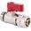 Arco Zawór kulowy MINI 1/2" GZ czerwony ze złšczkš do rur wielowarstwowych 16x2 [40/80] 5014274 8428519073506