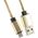 Kabel USB Omega USB-A - microUSB 1 m Złoty (OUFBB6MBOXGL) 5015706 5907595442091