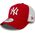 New Era Czapka New York Yankees Clean A Frame Trucker czerwono-biała (11588488) 5863325 192093838049