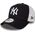 New Era Czapka New York Yankees Clean A Frame Trucker czarna-biała (11588489) 5863326 192093838056