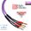 Kabel Melodika Banan x2 - Banan x2 3m fioletowy 6030673 5907609002655