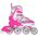 Rolki Nils Extreme NF10927 z wymienną płozą regulowane różowe r. 39-42 6063170 5907695532746