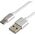 Kabel USB EverActive USB-A - USB-C 1 m Biały (CBS-1CW) 6121706 5903205770707