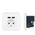 Platinet PLATINET WALL SOCKET FRENCH + 2 USB 2.1A [43964] 6503771 5907595439640