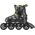 Rolki Nils Extreme NA11002 rekreacyjne regulowane czarne r. 31-34 6676320 5907695543322