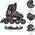 Rolki Nils Extreme NH11912-A z wymienną płozą regulowane czarne r. 31-34 6676326 5907695543025