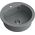 Zlewozmywak Steiner CUBA 210 Steingran  granitowy szary 1 komorowy b/o (fi.51x18) z odpływem 7178676 5903242535123