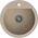Zlewozmywak Steiner CUBA 210 Steingran  granitowy beżowy 1 komory b/o (fi.51x18) z odpływem 7178677 5903242535130