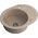 Zlewozmywak Steiner CUBA 216 Steingran  granitowy beżowy 1 komorowy z/o (58x46x17,5) z zaślepką i odpływem 7178680 5903242535345