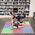 One Fitness Mata ochronna MP10 180 cm x 180 cm x 1 cm wielokolorowa 7375612 5907695592047