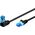 Goobay GOOBAY Patchcord U/UTP Kat. 6A Prosty / Kątowy 90 czarny 3m 7728994 4040849515316
