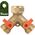 Bradas Trójnik z zaworami kulowymi GW 3/4" na 2x GZ 3/4" MOSIĄDZ BR-2234 BRADAS 4634 7827377 5907544434634