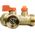 Bradas Trójnik z zaworami kulowymi GW 3/4" na 2x GZ 3/4" MOSIĄDZ BR-2234 BRADAS 4634 7827377 5907544434634
