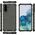 Hurtel Honeycomb etui pancerny pokrowiec z żelową ramką Samsung Galaxy S21+ 5G (S21 Plus 5G) czarny 8075357 9111201917279