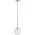 Lampa wisząca Paulmann Neordic Menja Lampa wisząca max. 1x20W E27 230V Biały/Mosiądz Szczotkowany 8196652 4000870797334