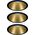 Paulmann Oprawa wbudowana Cole Coin 3-st ścimnianie LED 3x6,5W 2700K 230V Czarny/Złoty-Mat /Tworzywo sztuczne 8196959 4000870934043