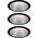 Paulmann Oprawa wbudowana Cole Coin 3-st ścimnianie LED 3x6,5W 2700K 230V Cz/Srebrny-Mat /Tworzywo sztuczne 8196960 4000870934081