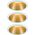 Paulmann Oprawa wbudowana Cole Coin 3-st ścimnianie LED 3x6,5W 2700K 230V Biały/Złoty-Mat /Tworzywo sztuczne 8196961 4000870934067