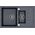 Zlewozmywak Quadron MORGAN 156 GraniteQ stalowy / czarny metalik 8267477 5903242531934