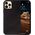 Crong Crong Essential Cover Magnetic - Etui ze skóry iPhone 12 Pro Max MagSafe (czarny) 8397115 5907731987684