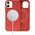 Crong Crong Essential Cover Magnetic - Etui ze skóry iPhone 12 / iPhone 12 Pro MagSafe (czerwony) 8397117 5907731987660