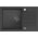 Zlewozmywak Steiner  Peter 111 z ociekaczem 78 x 50 cm czarny (HCQP7850CZK) 8408319 5903242536038