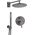 Zestaw prysznicowy Deante Deante Arnika Titanium Komplet podtynkowy 8441956 5908212096604
