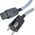 Kabel zasilający Melodika Melodika MDP40G Przewód zasilający z uziemieniem (sieciowy) 3x2,5mm2 (Schuko-IEC C13) Gunmetal - 4m 8464577 5907609007094