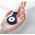 Crong Crong Silicone Case with Key Ring Brelok do Apple AirTag (granatowy) 8603904 5907731987912